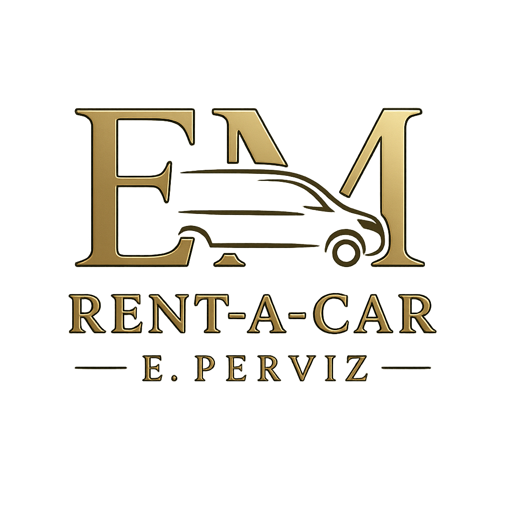 EM Rent-a-Car E. Perviz Logo